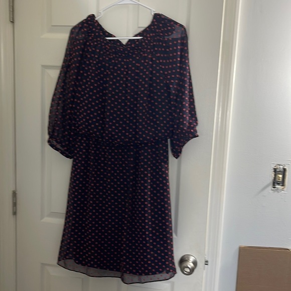 Chaps Women's Black and flower print dress, size 6 - Picture 1 of 12